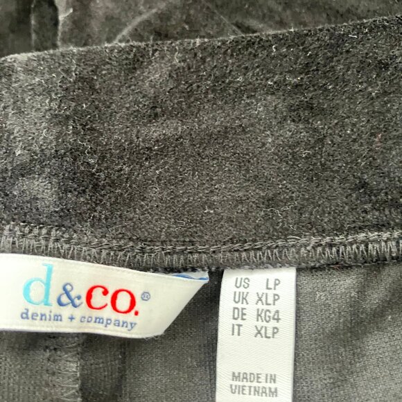 Denim & Co Petite Stretch Velvet Straight Leg Pull On Pant - Size PL A662788 - Picture 3 of 4